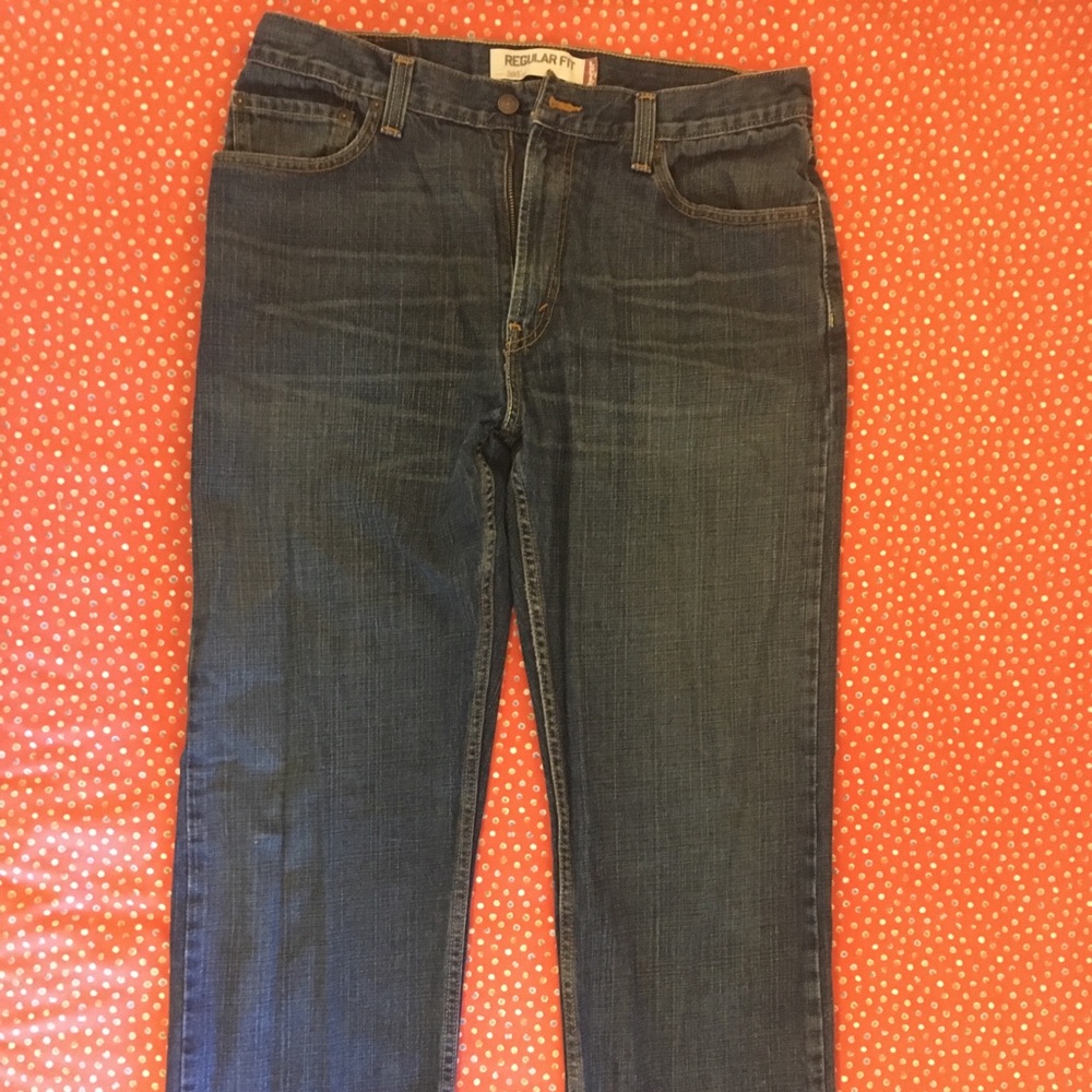 Levi’s 505 regular fit straight leg jeans